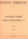 Scherzi instrumentali a quattro di stile fugato f�r 2 Violinen, Viola und Violoncello Stimmen