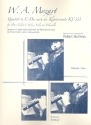 Quartett C-Dur nach der Klaviersonate KV333 fr Flte (Violine), Violine, Viola und Violoncello Stimmen