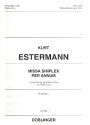 Missa simplex per annum fr gem Chor a cappella (Orgel ad lib) Chorpartitur