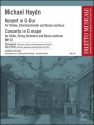 Konzert G-Dur MH52 fr Violine, Streichorchester und Bc Stimmensatz (Streicher 4-3-2-2-1)