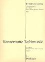 Konzertante Tafelmusik fr Oboe, Klarinette, Fagott und Trompete Stimmen