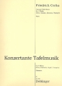 Konzertante Tafelmusik fr Oboe, Klarinette, Fagott und Trompete Stimmen