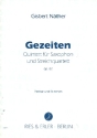 Gezeiten fr Saxophon und Streichquartett Partitur und Stimmen