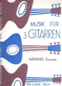 Sonate fr 3 Gitarren Partitur und Stimmen