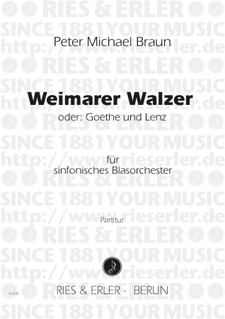 Weimarer Walzer fr sinfonisches Blasorchester,  Partitur