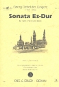 Sonate Es-Dur  fr Harfe, Violine und Bass Partitur und Stimmen
