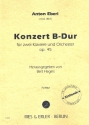 Konzert B-Dur op.45 fr 2 Klaviere und Orchester Partitur