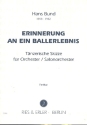 Erinnerung an ein Ballerlebnis fr Orchester (Salonorchester) Partitur