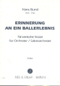 Erinnerung an ein Ballerlebnis fr Orchester (Salonorchester) Partitur