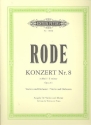 Konzert e-Moll Nr.8 fr Violine und Orchester fr Violine und Klavier