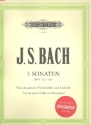 3 Sonaten BWV1027-1029 (+CD) für Viola da gamba (Violoncello) und Bc Stimmen
