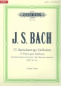 15 dreistimmige Sinfonien BWV787-801 fr Klavier