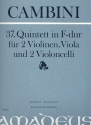 Quintett F-Dur Nr.37 fr 2 Violinen, Viola und 2 Violoncelli Partitur und Stimmen