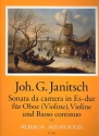 Sonata da camera Es-Dur fr Oboe (Violine), Violine und Bc Partitur und Stimmen