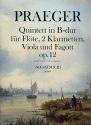 Quintett B-Dur op.12 fr Flte, 2 Klarinetten, Viola und Fagott Partitur und Stimmen