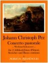 Concerto Pastorale fr 2 Altblockflten (Flten), 2 Violinen, Viola und Bc Partitur und Stimmen