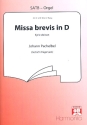 Missa brevis D-Dur fr gem Chor und Bc Partitur