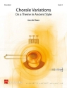 Jan de Haan Chorale Variations Brass Band Partitur + Stimmen