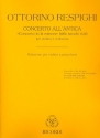 Concerto all'antica per violino e orchestra per violine e pianoforte
