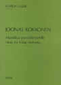 Music for String Orchestra Streichorchester Partitur