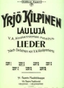 37 Laulua V.A. Koskenniemen runoihin op. 23 Heft 4 Klavier und Gesang Songbook