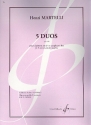 5 duos op.109 pour clarinette et saxophone alto