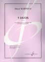 5 duos op.109 pour clarinette et saxophone alto