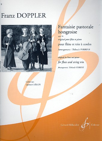 Fantaisie pastorale hongroise op.26 pour flte, violon, alto et violoncelle partition et parties