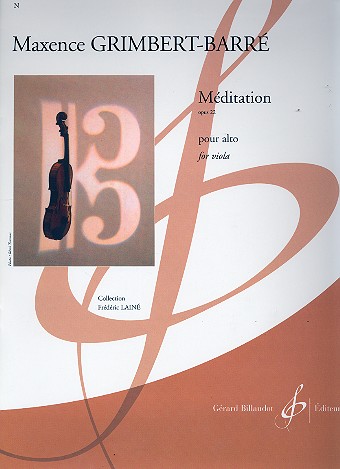 M�ditation op.22 pour alto