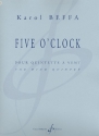 Five o'clock pour flte, hautbois, clarinette, cor et basson partition et parties