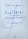 Blackbird pour hautbois, percussion, contrebasse et clavecin parties