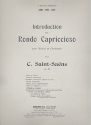 Introduction et rondo capriccioso op.28 pour violon et orchestre pour 2 pianos  4 mains partition