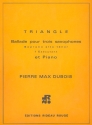 Triangle pour 3 saxophones (SAT) et piano 2 partition