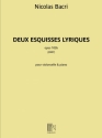 Nicolas Bacri, Deux Esquisses Lyriques opus 103 Cello und Klavier Buch