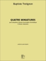 Quatre Miniatures pour saxophone soprano et accordon chromatique  basses composes
