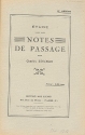 tude sur les notes de passage