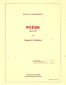 Pome op.38 pour orgue et orchestre partition de poche