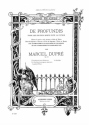De Profundis op.18 pour tnor solo, duo,choeur mixte et orgue/orchestre partition chant et orgue