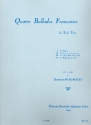4 Ballades francaises pour chant et piano partition