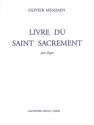 Livre du Saint Sacrement pour orgue