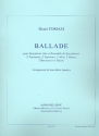 Ballade pour saxophone alto et ensemble de saxophones partition et parties