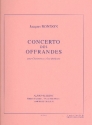 Concerto des offrandes pour clarinette et orchestre pour clarinette et piano
