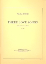 3 Love Songs op.96 for voice and piano