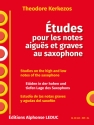Kerkezos Etudes Sax Bk