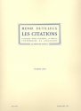 Les Citations pour hautbois, clavecin, contrebasse et percussion partition