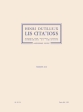 Les Citations pour hautbois, clavecin, contrebasse et percussion parties