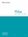 Allain Gaussin, Philae For Solo Violin Violin Buch