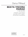 Darius Milhaud, Beata Viscera Mariae SATB Chorpartitur