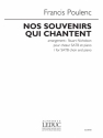 Francis Poulenc, Nos Souvenirs Qui Chantent SATB and Piano Chorpartitur