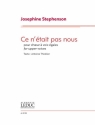 Josephine Stephenson, Ce n'tait pas nous Upper Voices Klavierauszug